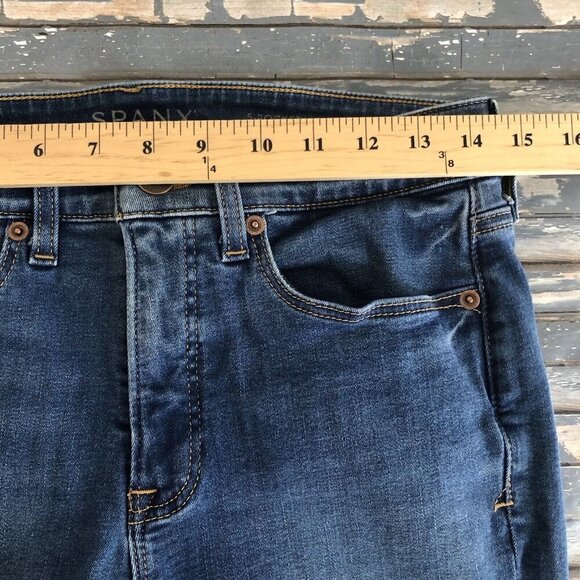 Spanx Women's 5 Pocket Ankle Skinny Stretch Comfort Jeans | sz 28 Blue - Picture 5 of 10